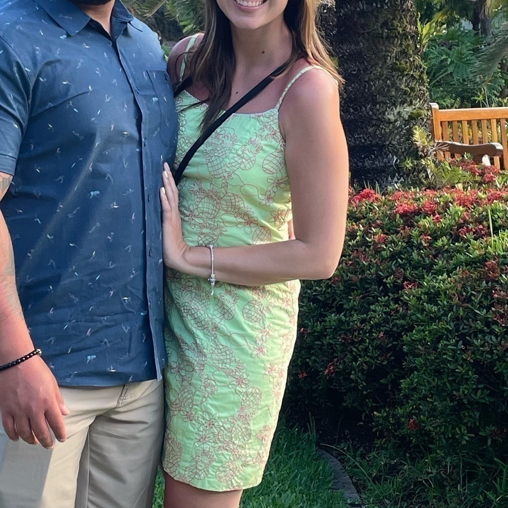 Lilly Pulitzer Vintage Green Pineapple Dress